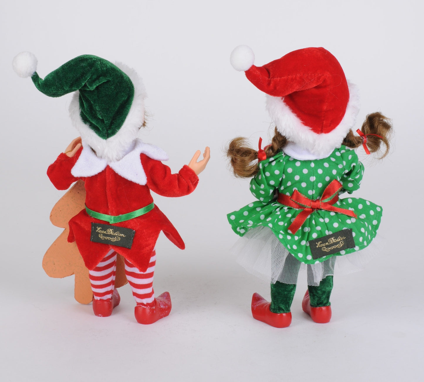 CC09-24 Green Polka Dot Gingerbread Elf Set