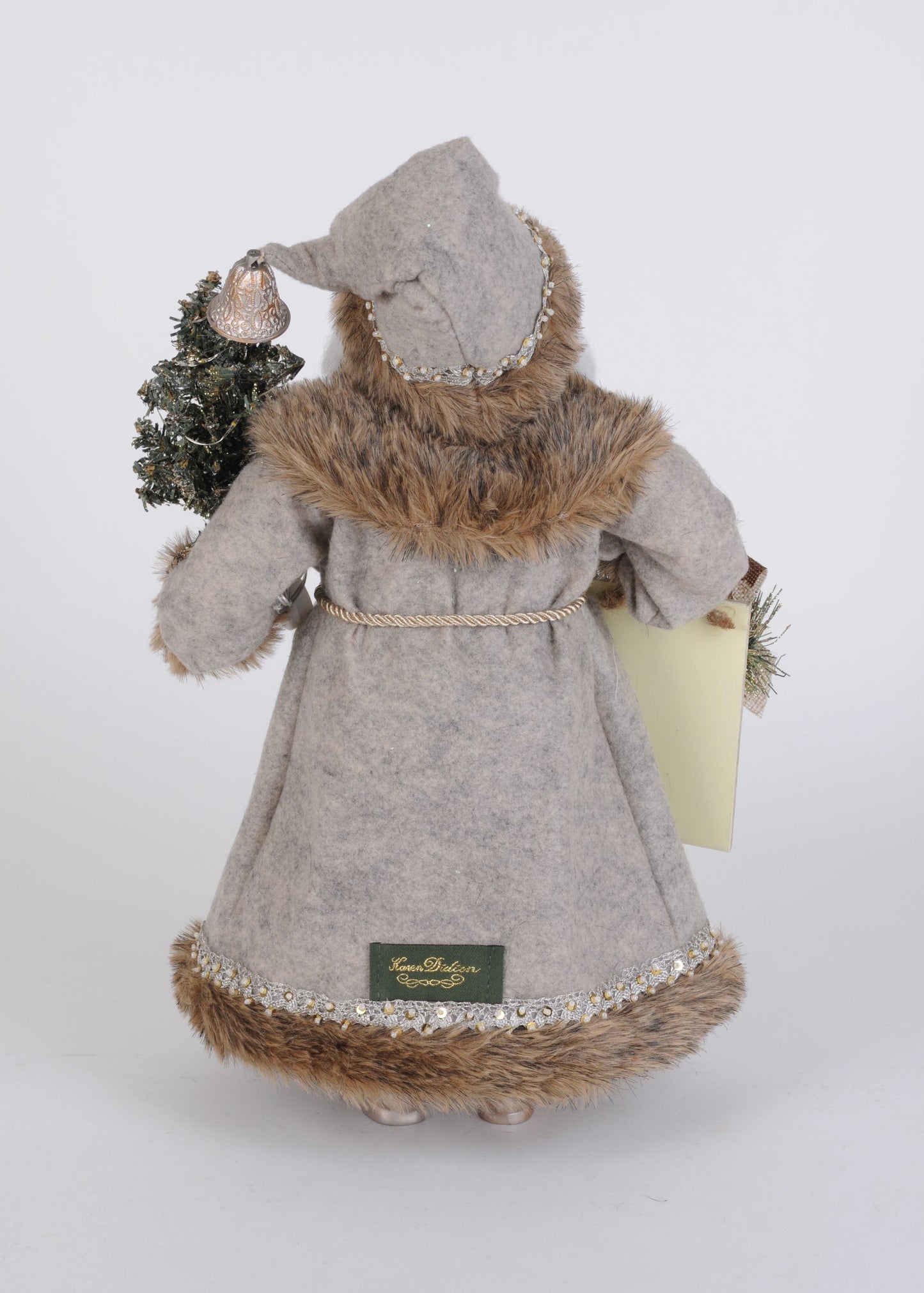 CC16-269 Lighted Silver Pine Santa