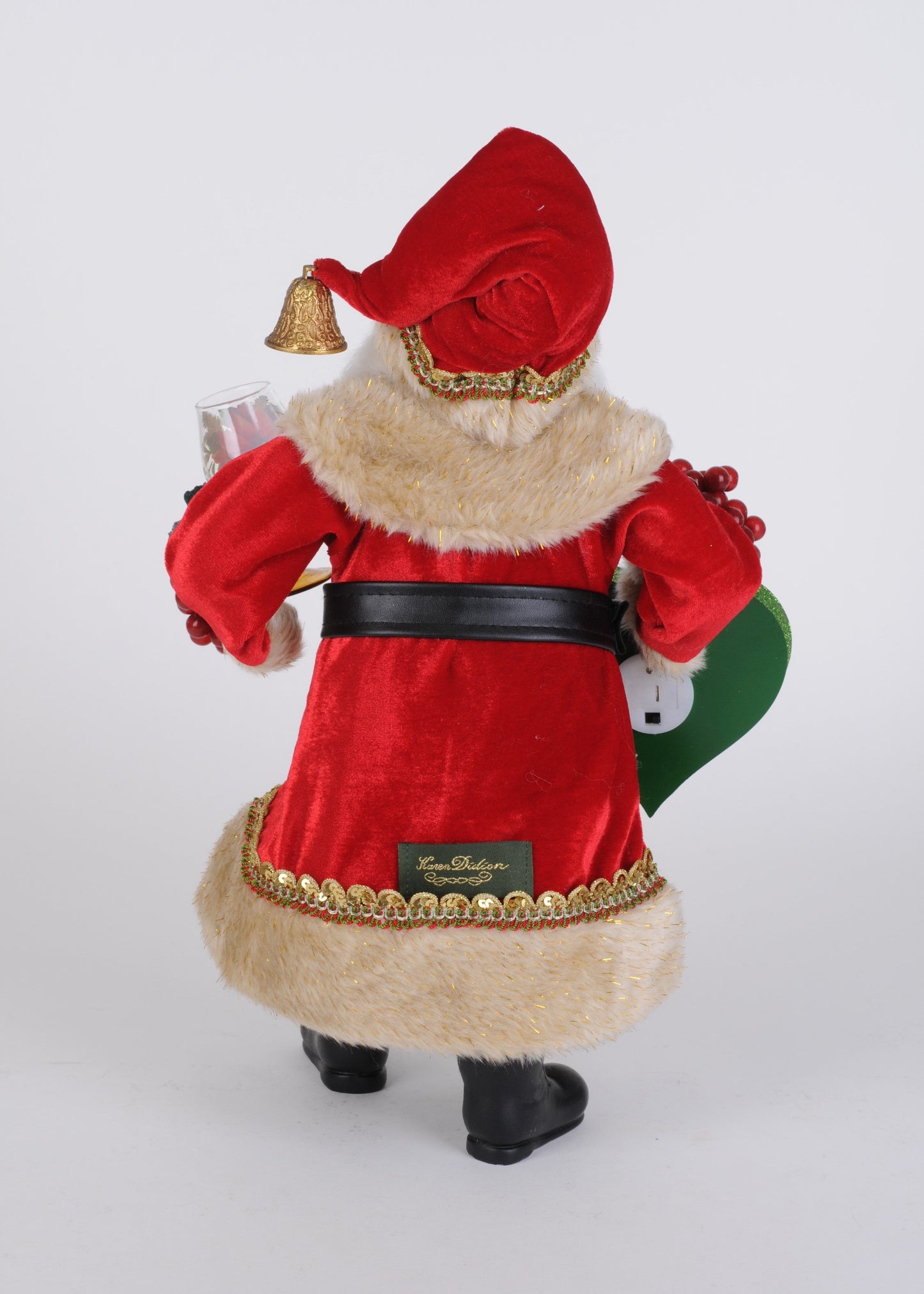 CC16-270 Lighted Christmas Joy Wine Santa