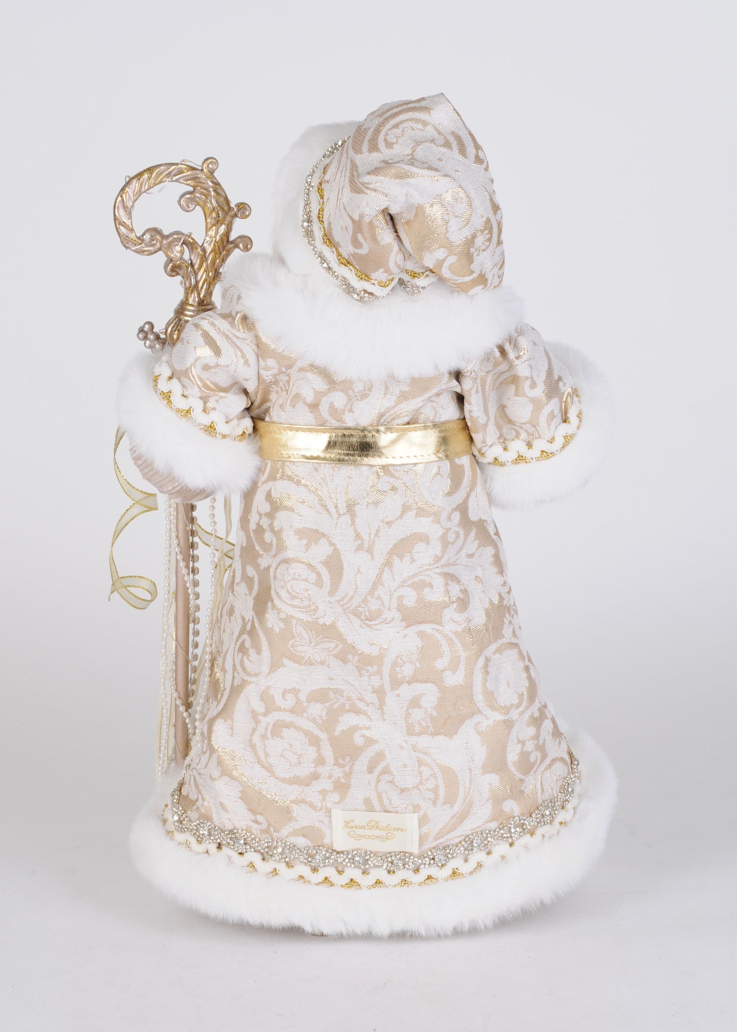 CC18-102 Lighted Gold Royale Santa