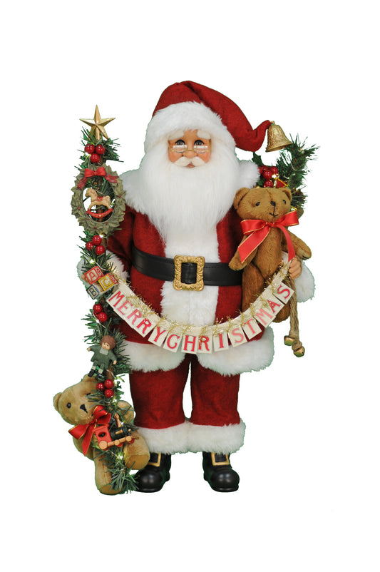 CC18-38 Lighted Musical Christmas Santa