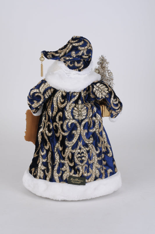 CC18-55 Lighted Midnight Blue Santa