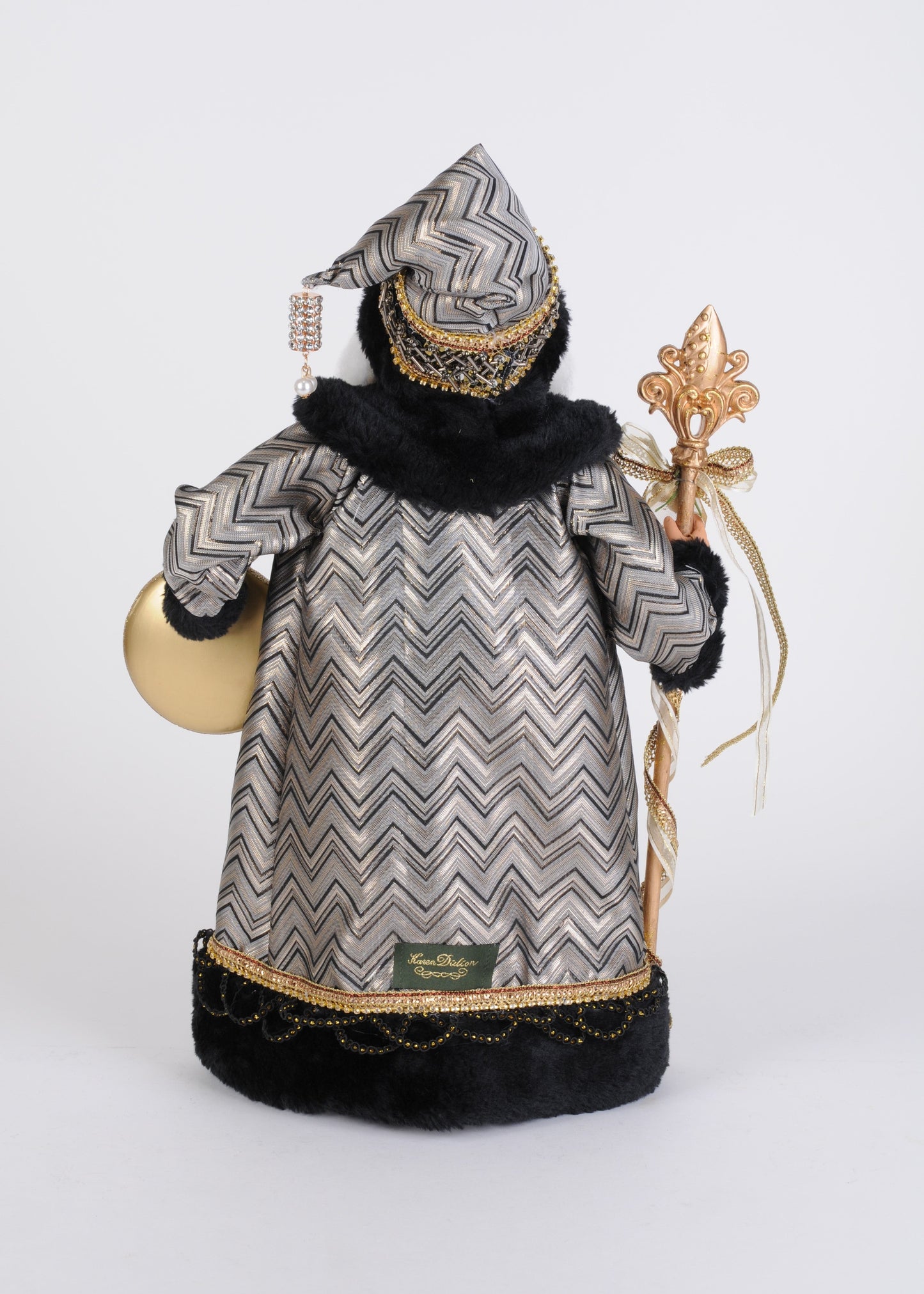 CC18-92 Silver and Gold Noel Santa