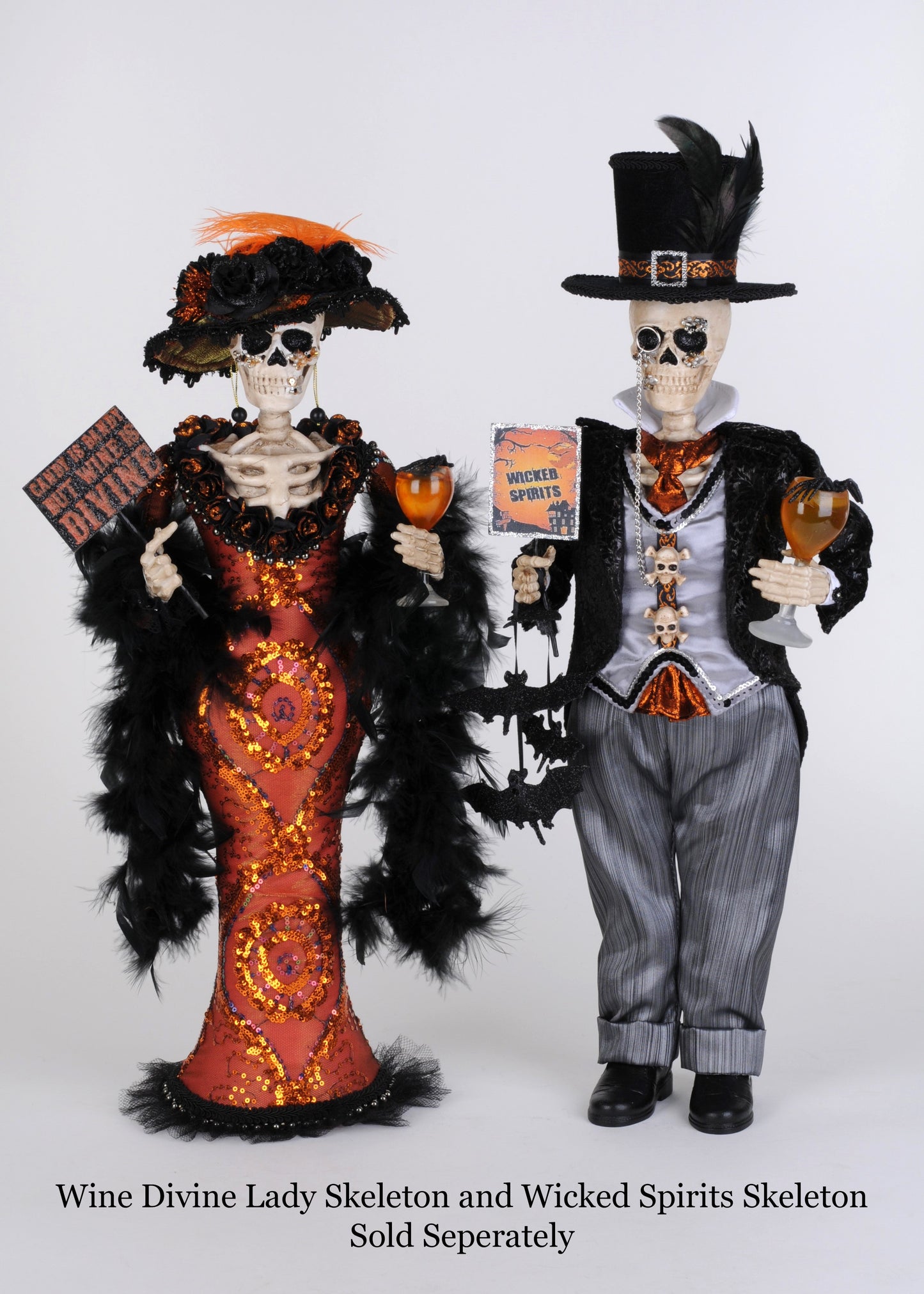 HA22-07R Wine Divine Lady Skeleton (orange)