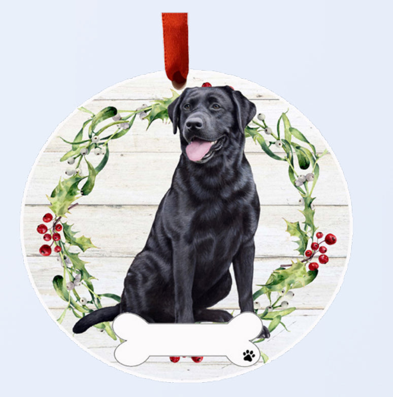 E&S Pets Ceramic Round Ornaments