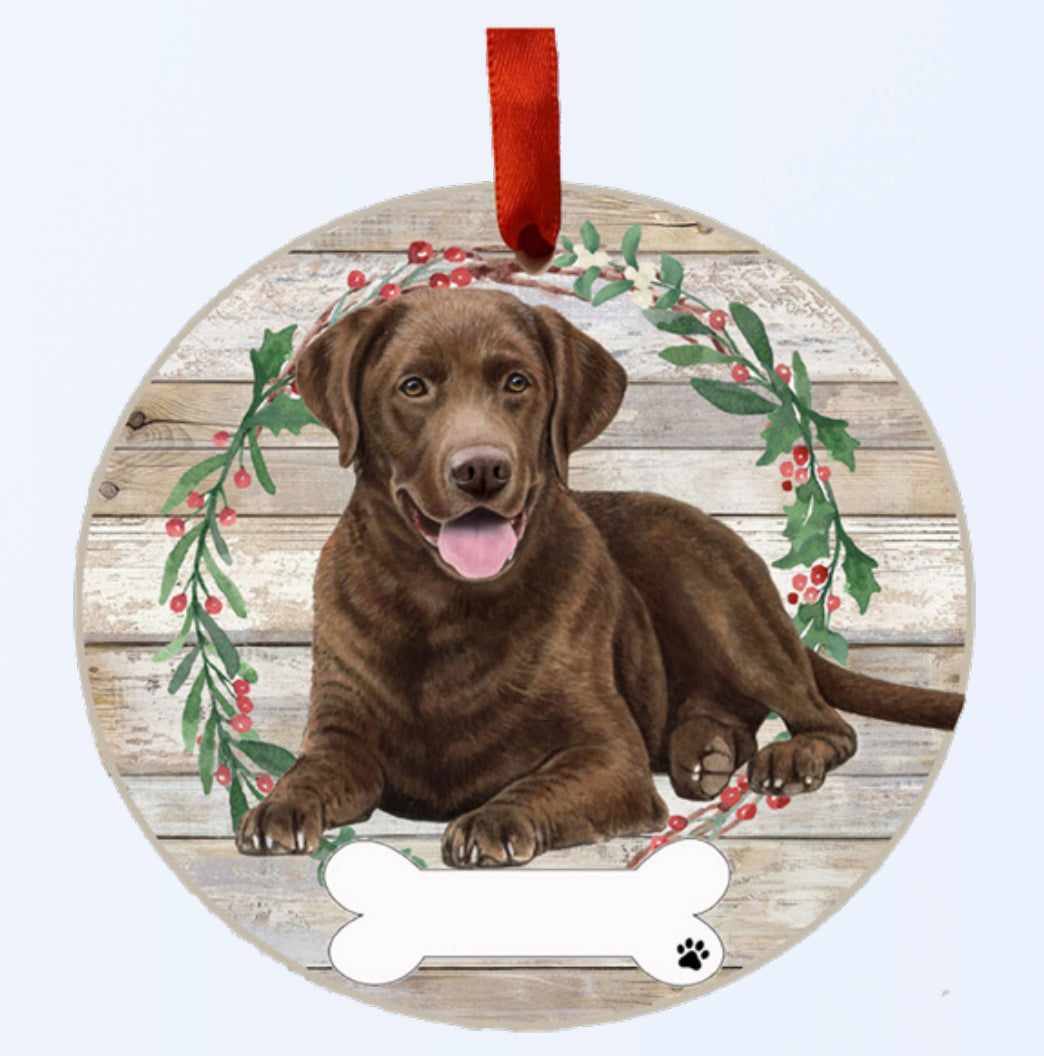 E&S Pets Ceramic Round Ornaments