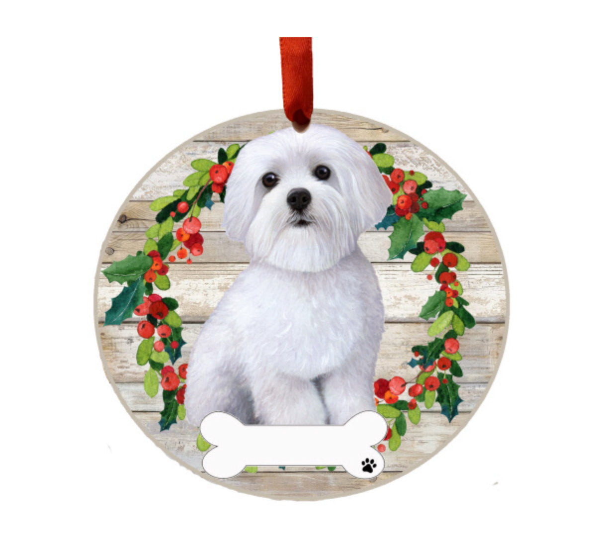 E&S Pets Ceramic Round Ornaments