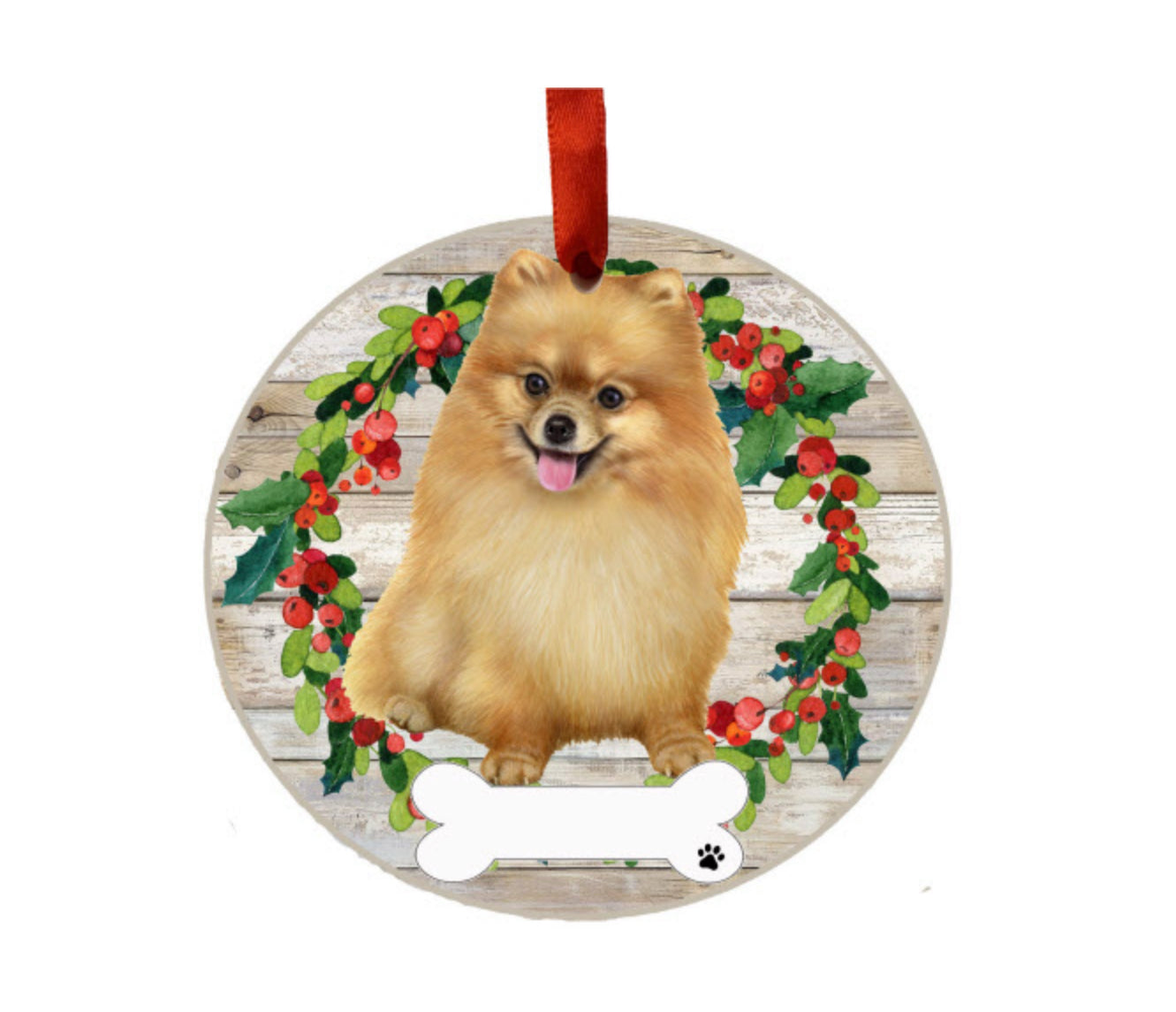 E&S Pets Ceramic Round Ornaments