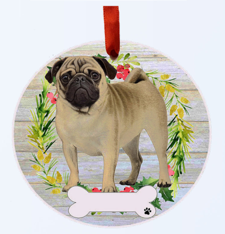 E&S Pets Ceramic Round Ornaments