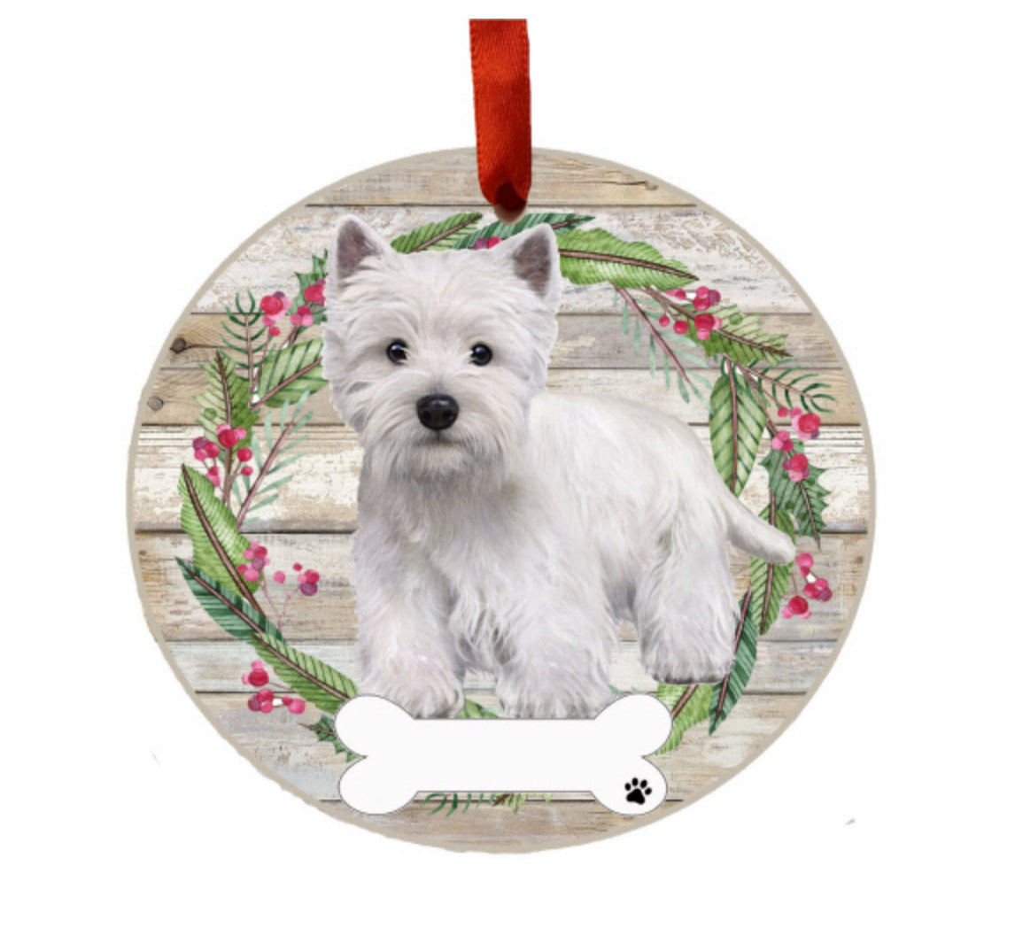 E&S Pets Ceramic Round Ornaments