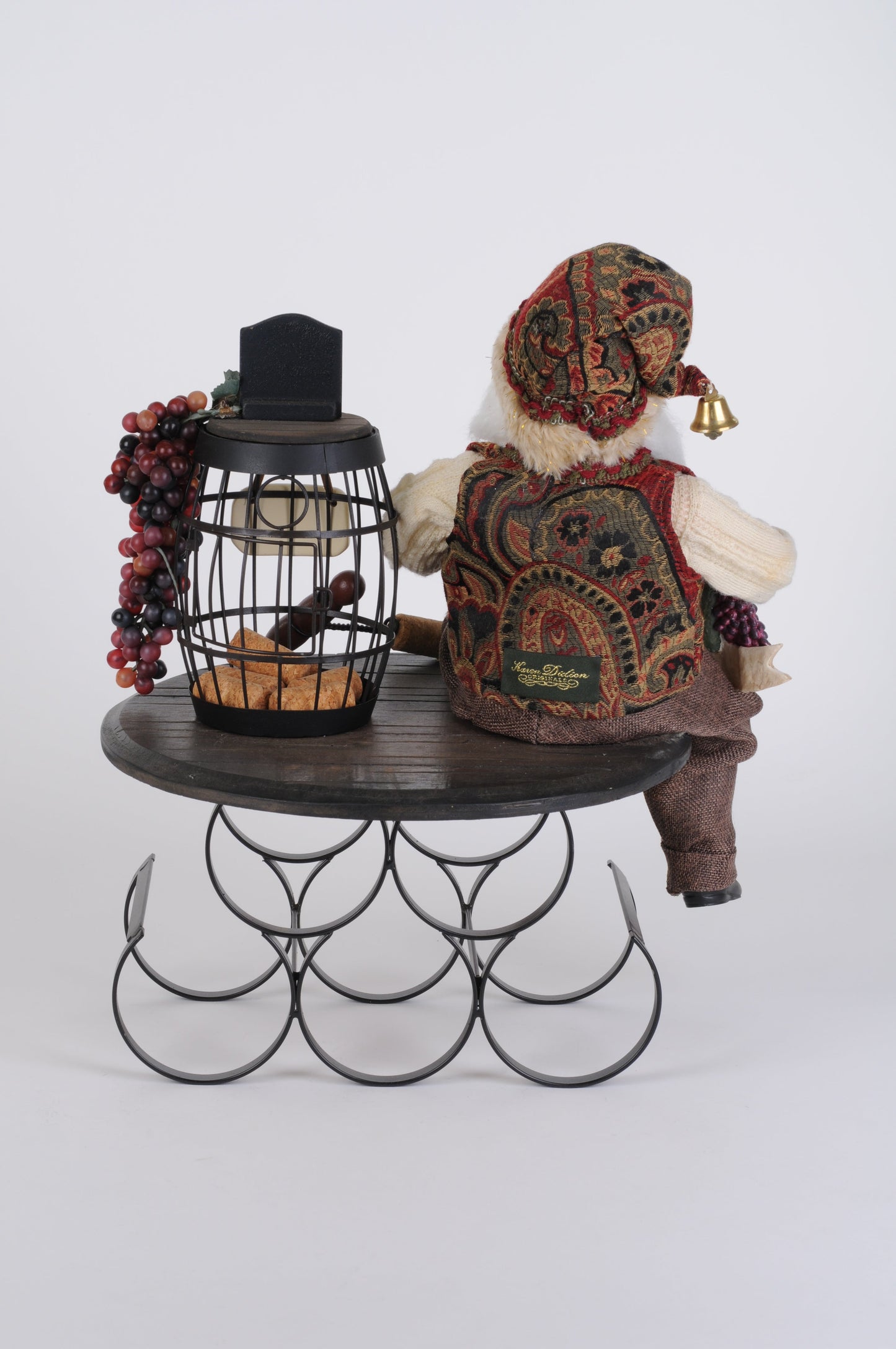 SC-66 5 Bottle Wine Holder Santa