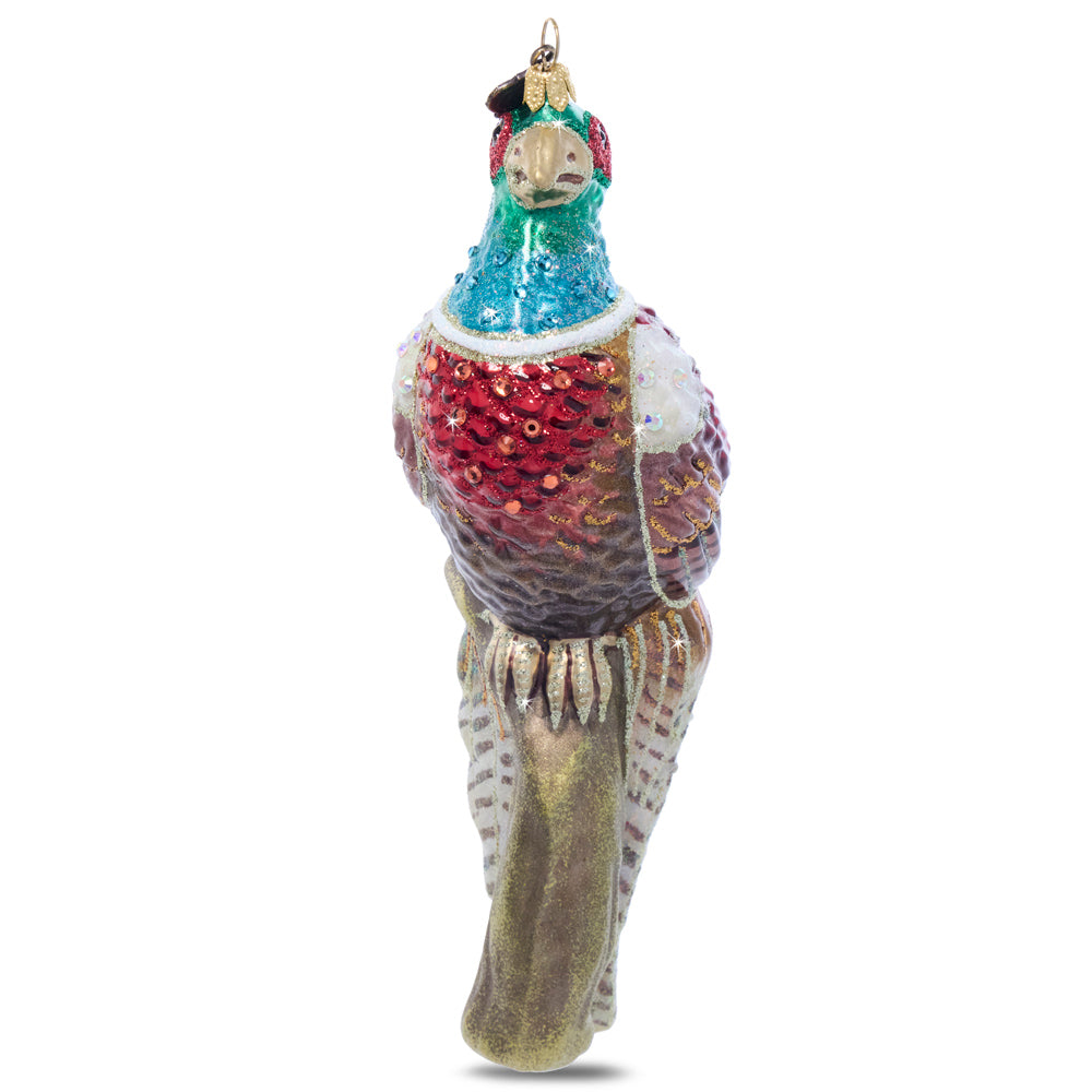 Pheasant Glass Ornament