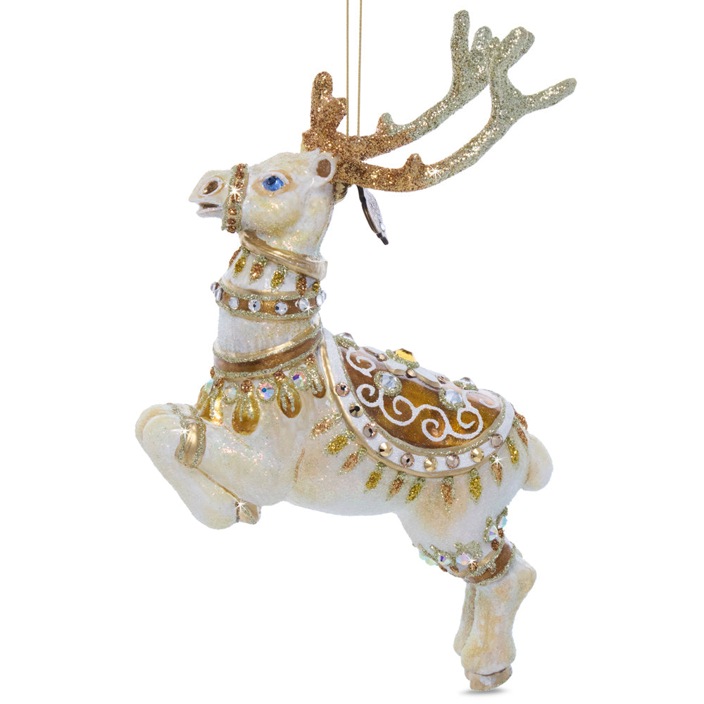Blitzen Glass Ornament