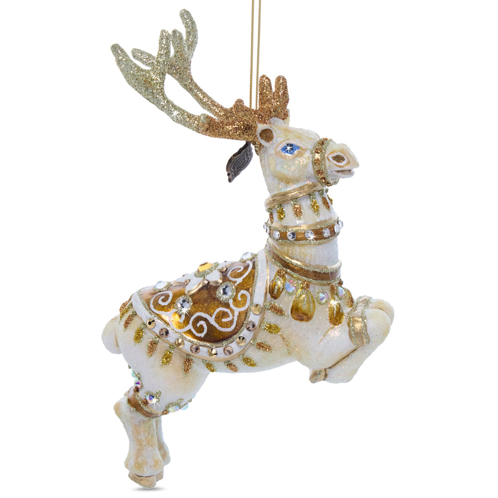 Blitzen Glass Ornament