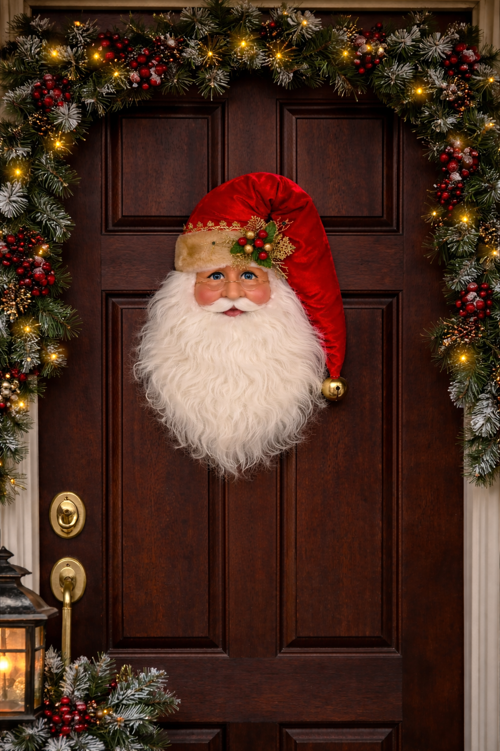 SH18-01 Santa Head Wall/Door Hanger