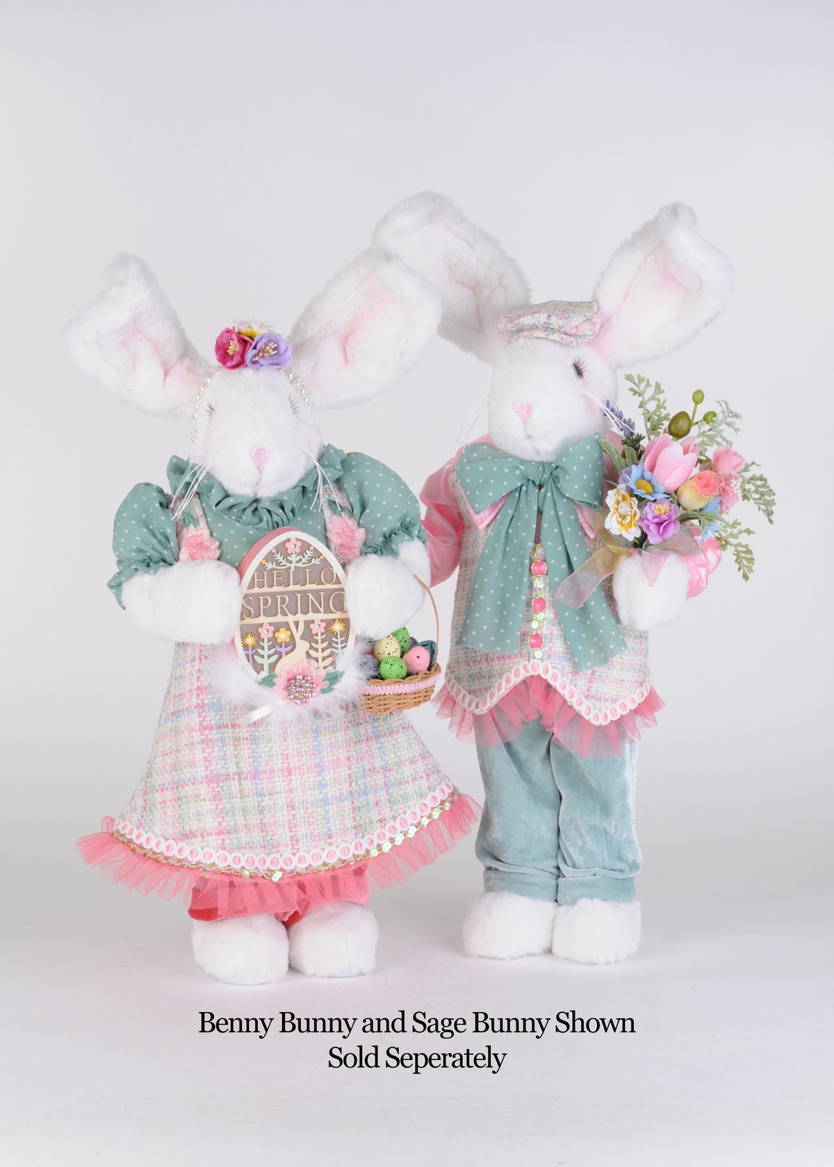 SP067 Lighted Sage Bunny