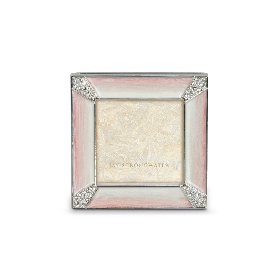Leland Pave Corner 2" Frame - Pale Pink