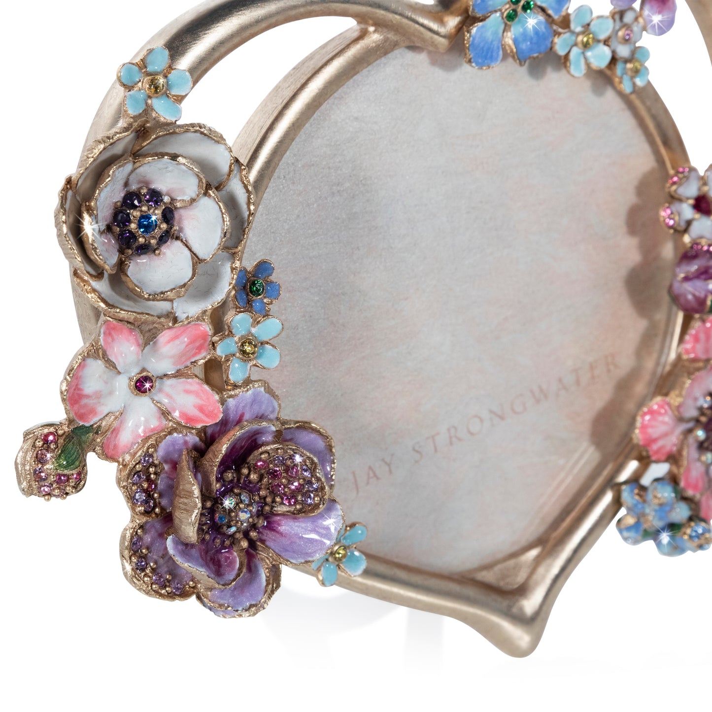 A decorative round heart bouquet-style Frame—elegant Christmas décor by A Coastal Christmas