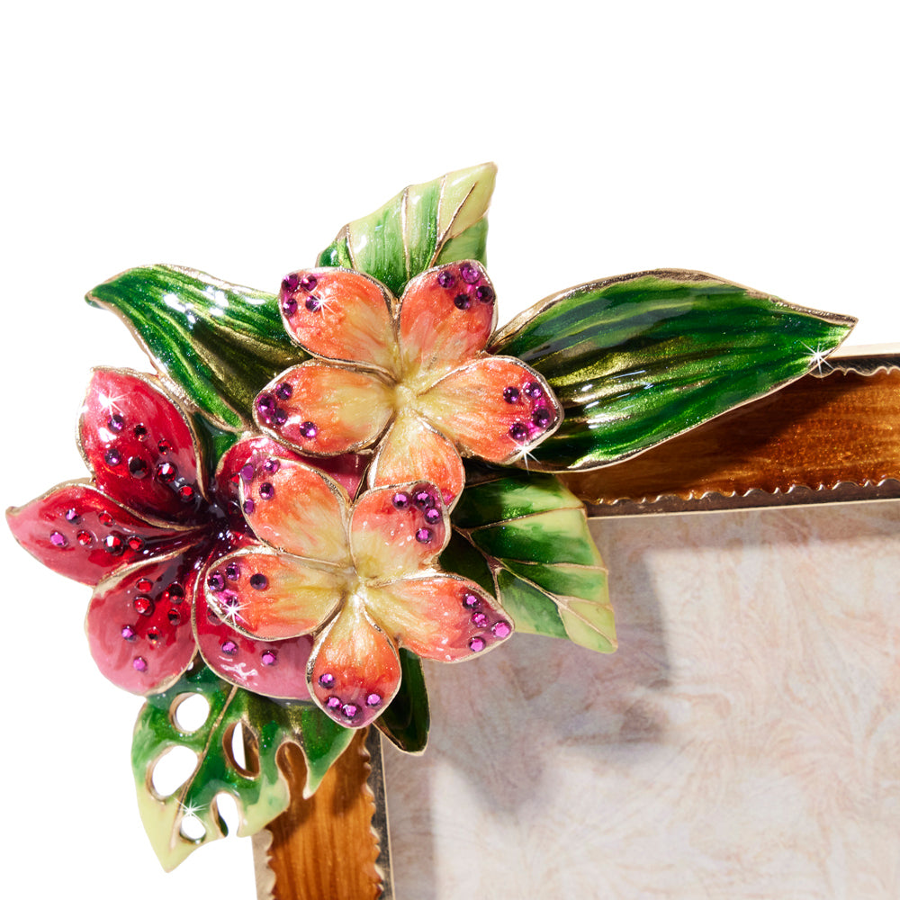 3" x 4" Tropical Flower Frame