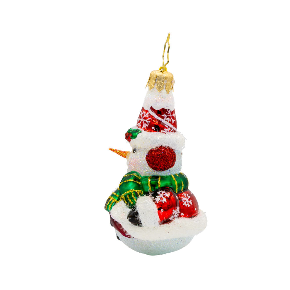 Swept Up Snowman Gem