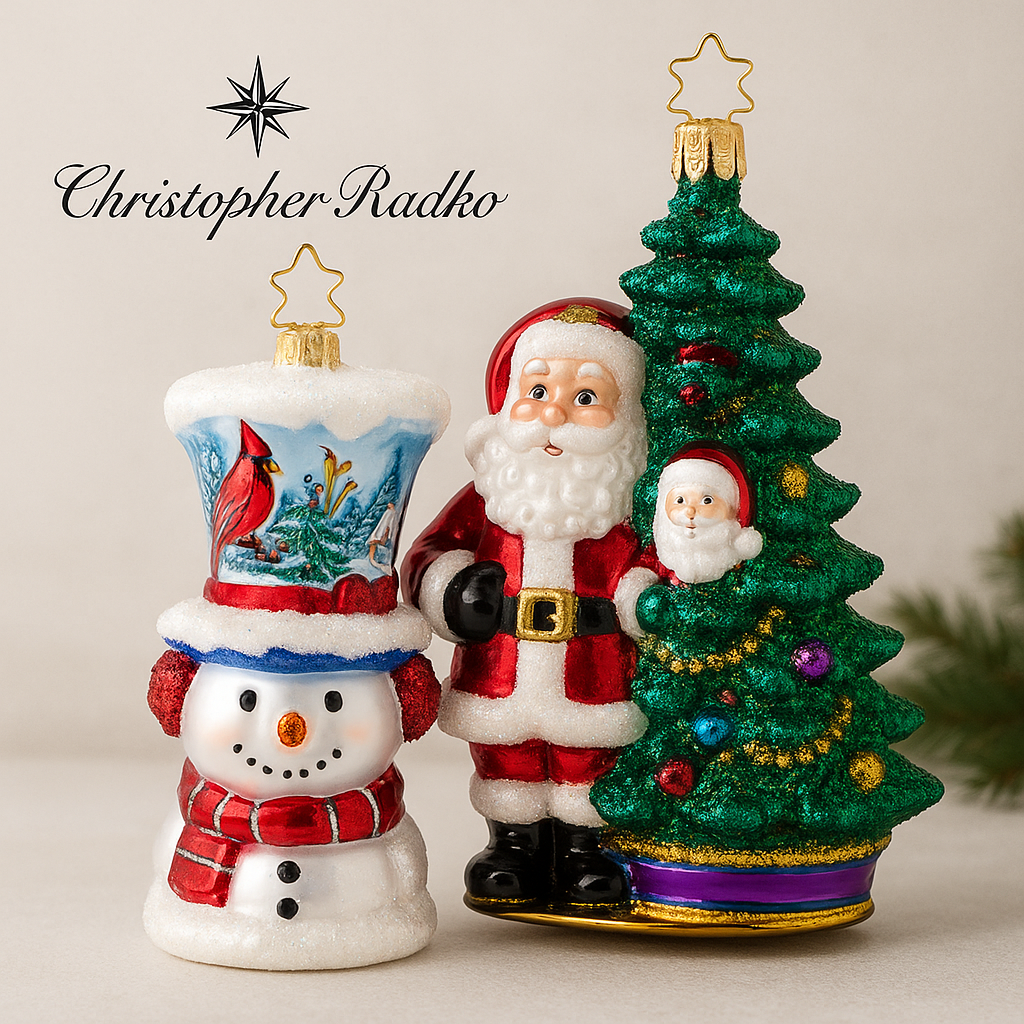 Radko Santa Ornaments