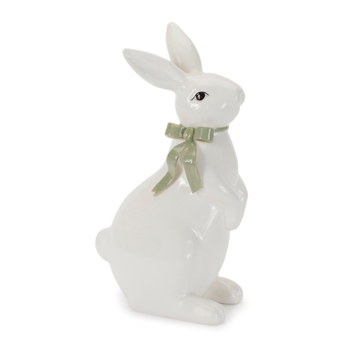 Rabbit Figurine with Bow (Set of 2)