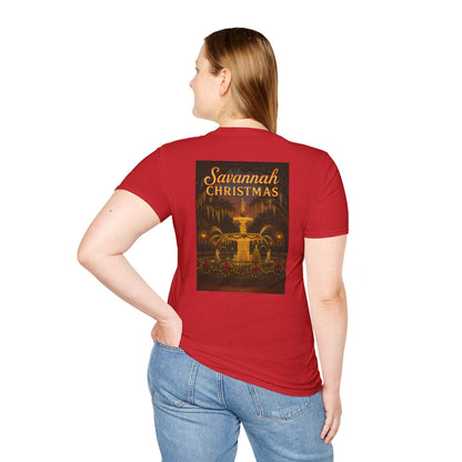Forsyth Fountain Savannah Christmas Unisex T-Shirt