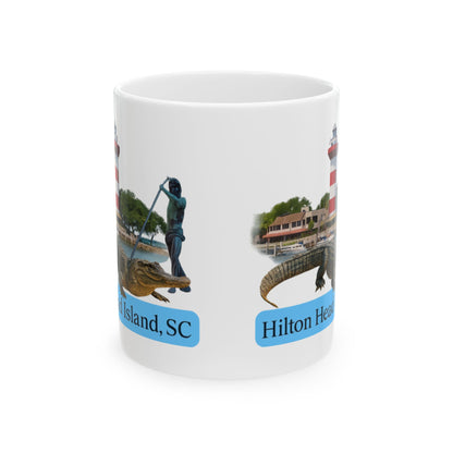 Hilton Head Island ceramic mug coastal-inspired coffee cup by A Coastal Christmas