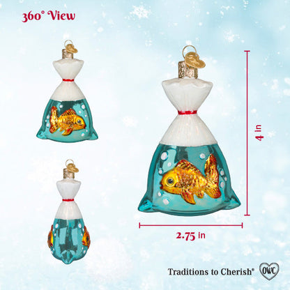 Goldfish In A Bag Ornament