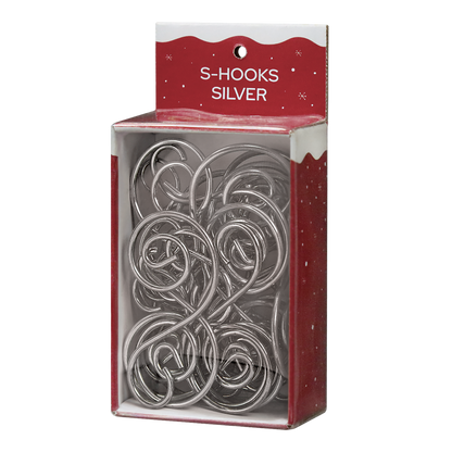 24 Silver S-hooks Ornament