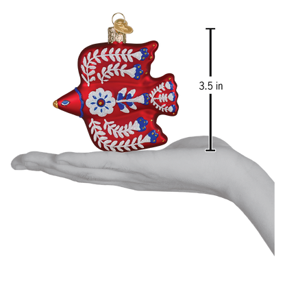 Folkfeather Thrush Ornament