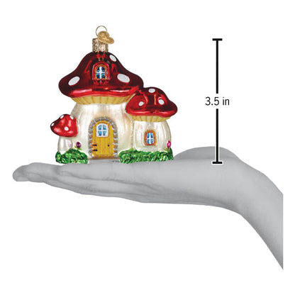 Mushroom House Ornament