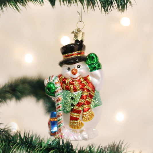 Candy Cane Snowman