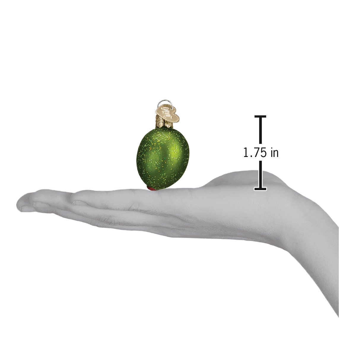 Stuffed Green Olive Ornament