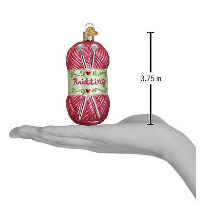 Knitting Yarn Ornament
