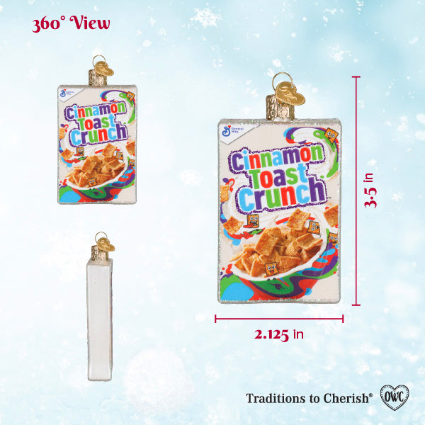 Cinnamon Toast Crunch Box Ornament
