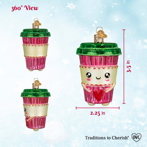 Happy Coffee Ornament