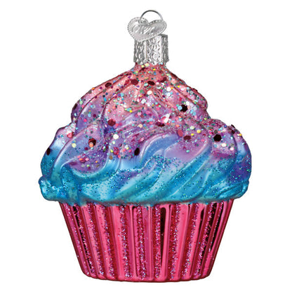 Shimmering Pink Cupcake Ornament