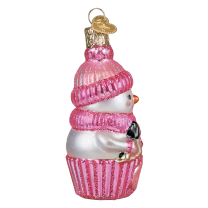 Snow Baby Cupcake Girl Ornament