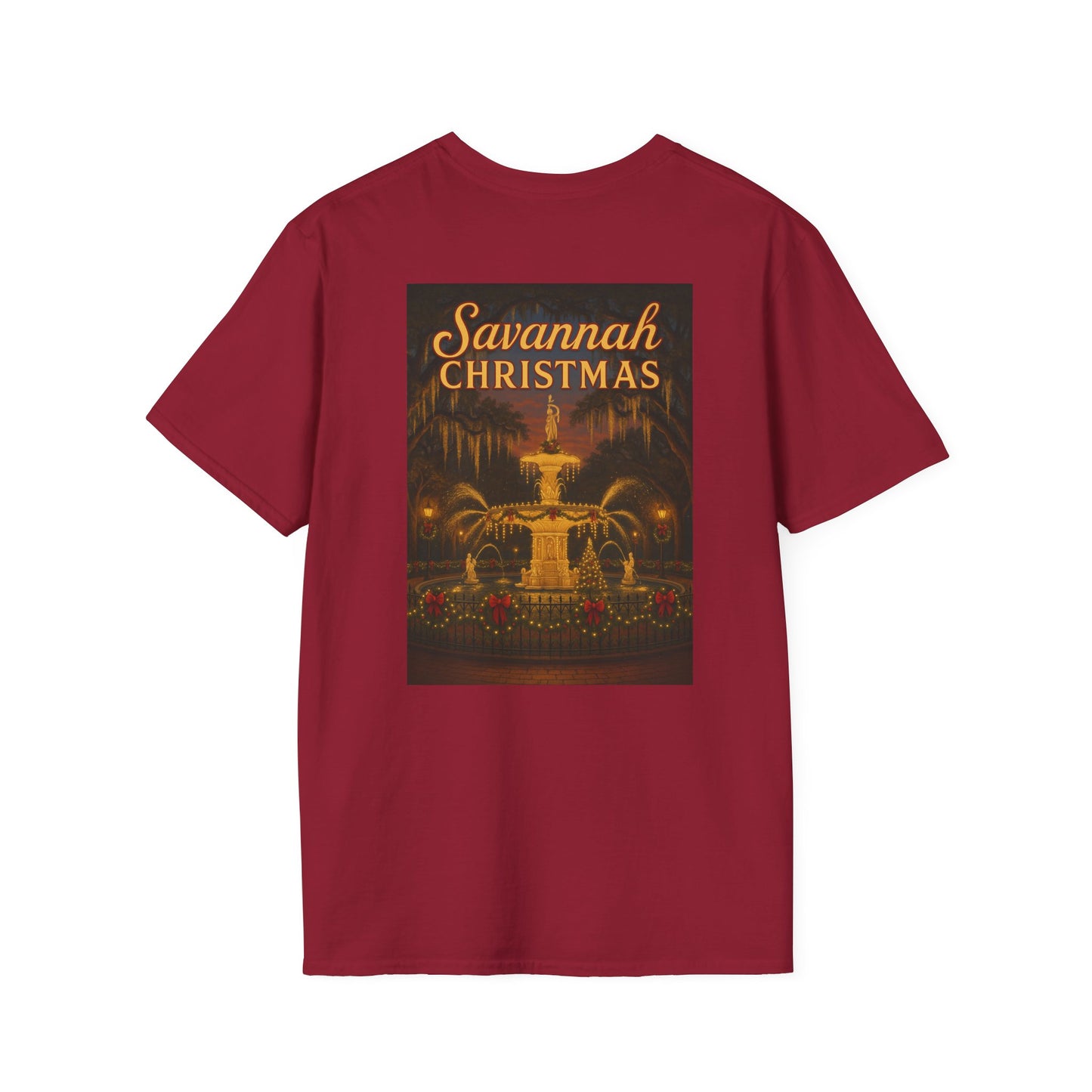 Forsyth Fountain Savannah Christmas Unisex T-Shirt