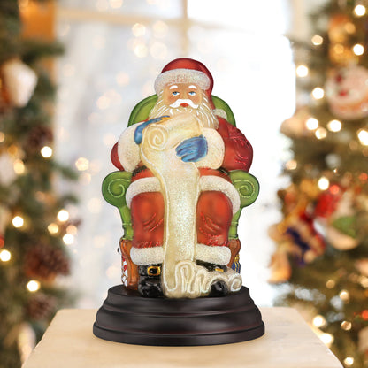 Santa Checking His List Light