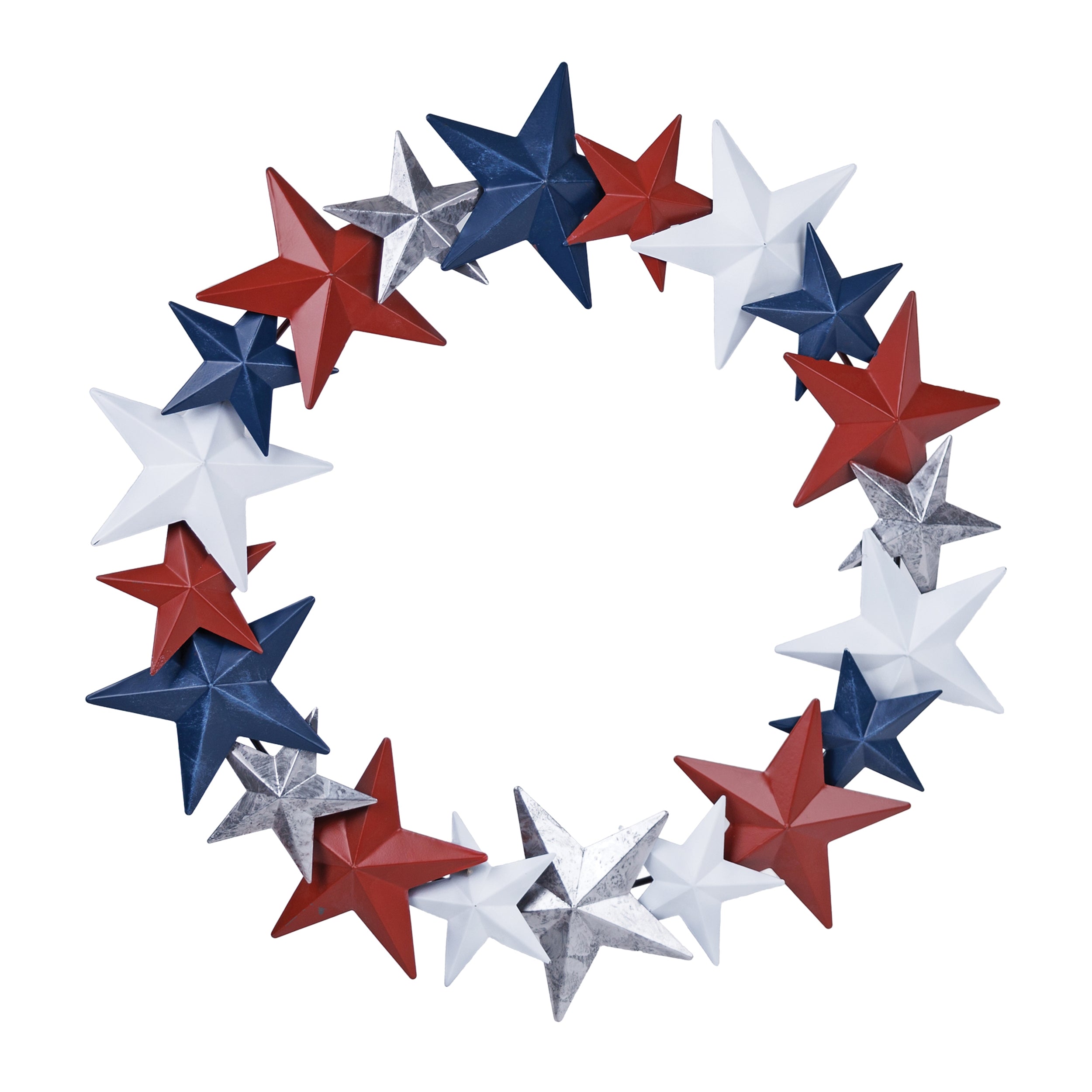 Melrose Americana Metal Star Wreath