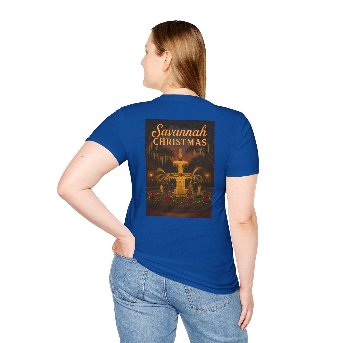 Forsyth Fountain Savannah Christmas Unisex T-Shirt