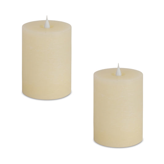 Simplux Designer LED Candle with Remote (Set of 2) 5"H