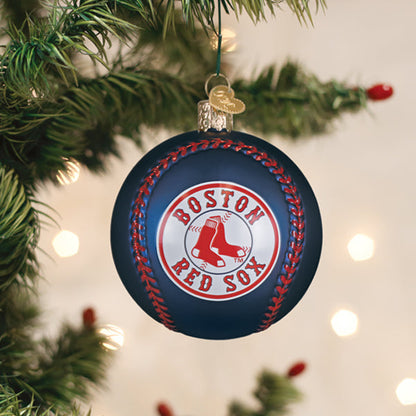 Red Sox Baseball Ornament