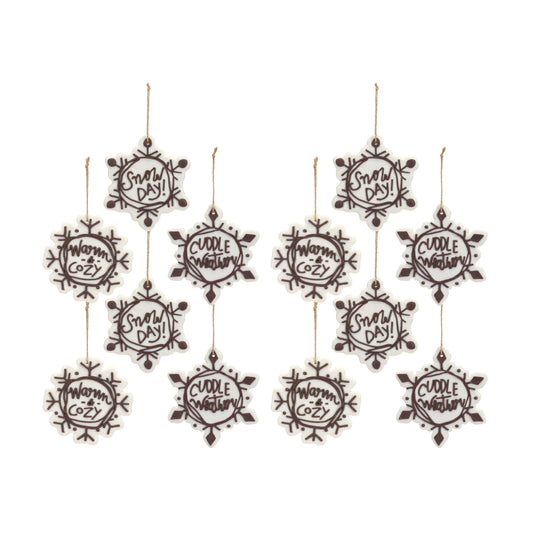Cut Cookie Design Snowflake Ornament (Set of 12)