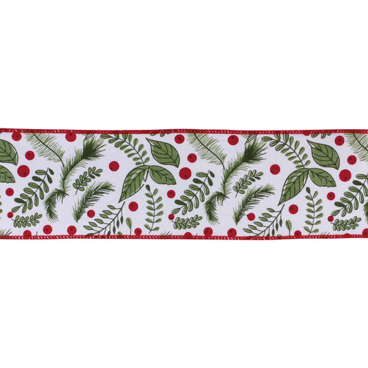 Holiday Foliage Ribbon 4" x 10 yds.