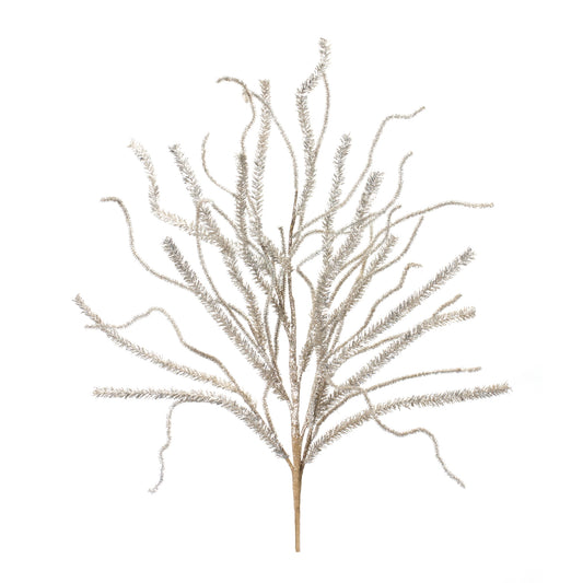 Glittered Pine Tinsel Branch (Set of 2)