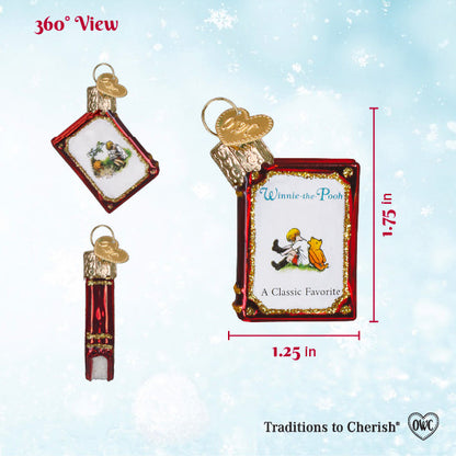 Mini Winnie-The-Pooh Book Ornament