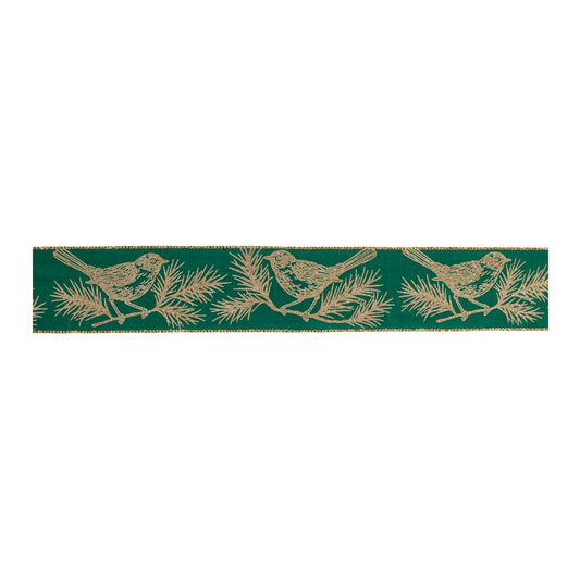 Chickadee Bird Pine Ribbon (Set of 2)